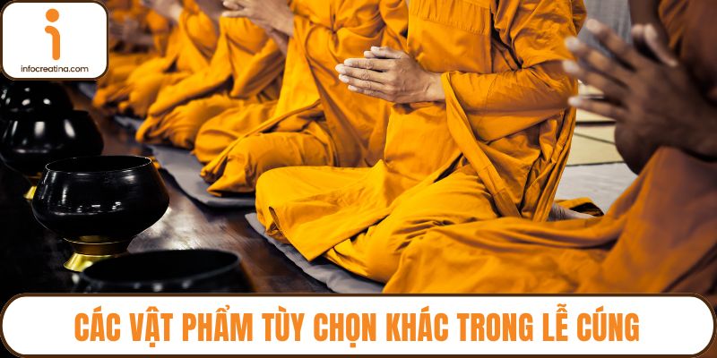 Các vật phẩm tùy chọn khác trong lễ cúng