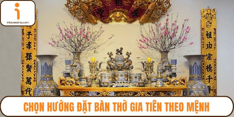Chọn hướng đặt bàn thờ gia tiên theo mệnh
