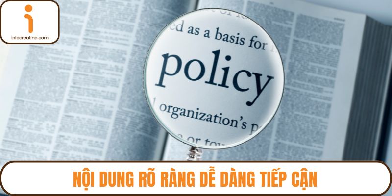 Nội dung rõ ràng dễ dàng tiếp cận
