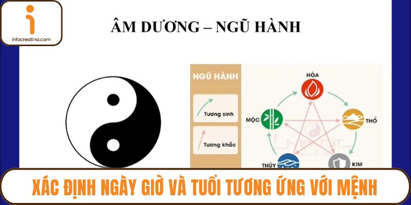 Xác định ngày giờ và tuổi tương ứng với mệnh